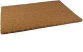 Anti slip deurmat/vloermat pvc/kokos bruin 60 x 40 cm voor binnen - Kokosvezel droogloopmatten