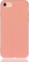 Voor iPhone SE 2020 effen kleur mat TPU telefoonhoes (oranje)