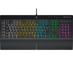 Corsair K55 RGB PRO toetsenbord Gamen USB Zwitsers Zwart