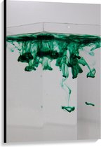 Canvas  - Groen Water - 80x120cm Foto op Canvas Schilderij (Wanddecoratie op Canvas)