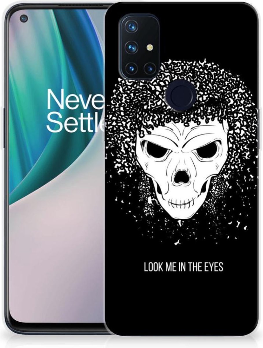 Silicone Back Case OnePlus Nord N10 5G Skull Hair