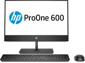 HP ProOne 600 G4 54,6 cm (21.5") 1920 x 1080 Pixels Intel® 8de generatie Core™ i3 8 GB DDR4-SDRAM 256 GB SSD Windows 10 Pro Wi-Fi 5 (802.11ac) Alles-in-één-pc Zwart