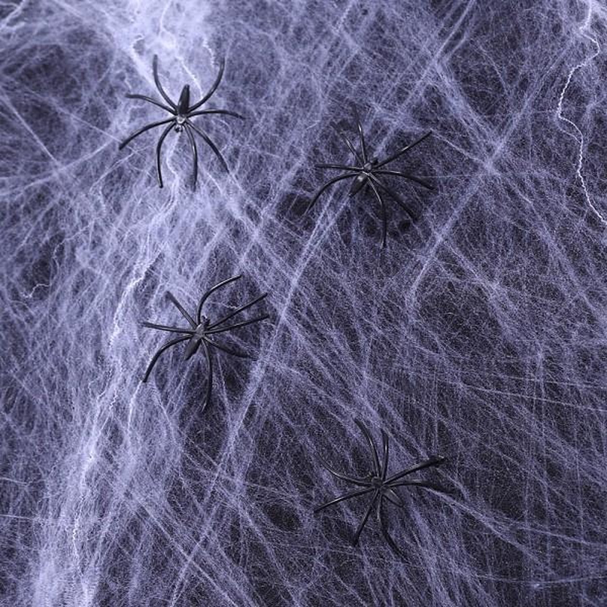 Spinnenweb - Spinrag - Wit - Halloween Decoratie - Met Spinnen - 1000 Gram