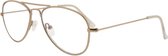 Icon Eyewear SFG025 BlueShields  pilotenbril Leesbril Goldy sterkte +1.00 Goudkleurig