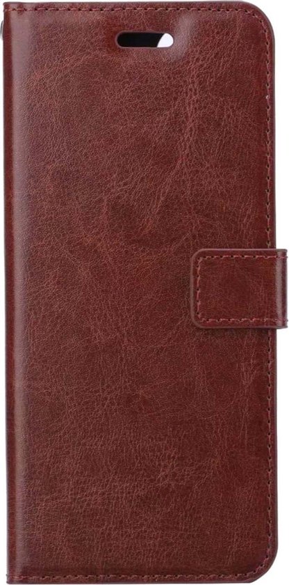 Étui pour Samsung A72 Book Case avec 2x protecteurs d'écran - Étui portefeuille Samsung Galaxy A72 - Étui Samsung A72 avec 2x protecteurs d'écran - Marron