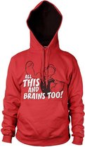 Popeye Hoodie/trui -M- All This And Brains Too Rood