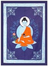 Wandkleed Medicijn Boeddha – Indiaas Wandkleed – 130 x 195 cm