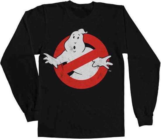 Ghostbusters Distressed Logo shirt met lange mouwen zwart