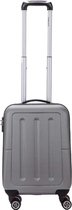 Decent Handbagage Koffer / Reiskoffer / Trolley - 50 cm - 32 Liter - ABS - Neon-Fix - Zilver