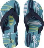 O'Neill Slippers Boys Arch Print Blue With Yellow 35 - Blue With Yellow 100% Ethyleen-Vinylacetaat