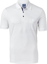 OLYMP - Poloshirt Wit - Modern-fit - Heren Poloshirt Maat L