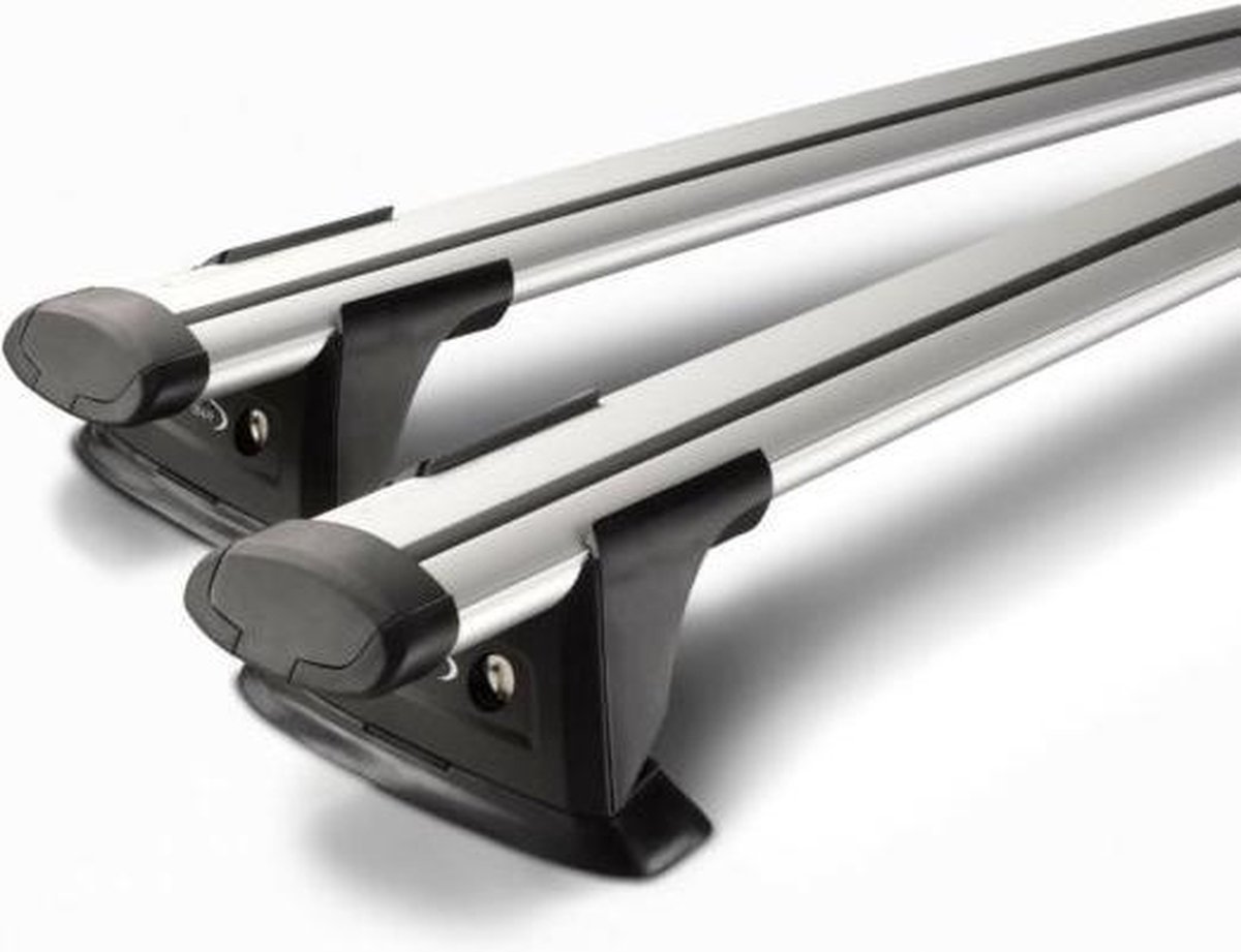 Tesla Model S Dakdrager Zilver 2012 - mei 2015 Yakima Whispbar Through Auto Exterieur Accessoires – foto 3