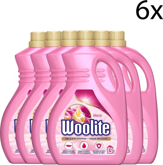 Woolite Wol & Zijde Wasmiddel met Keratine - 1,9 L x6