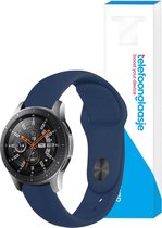 Siliconen smartwatch bandje – Donkerblauw 20mm - Universeel