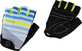 Rogelli Stripe Fietshandschoenen - Heren - Grijs, Fluor - Maat L
