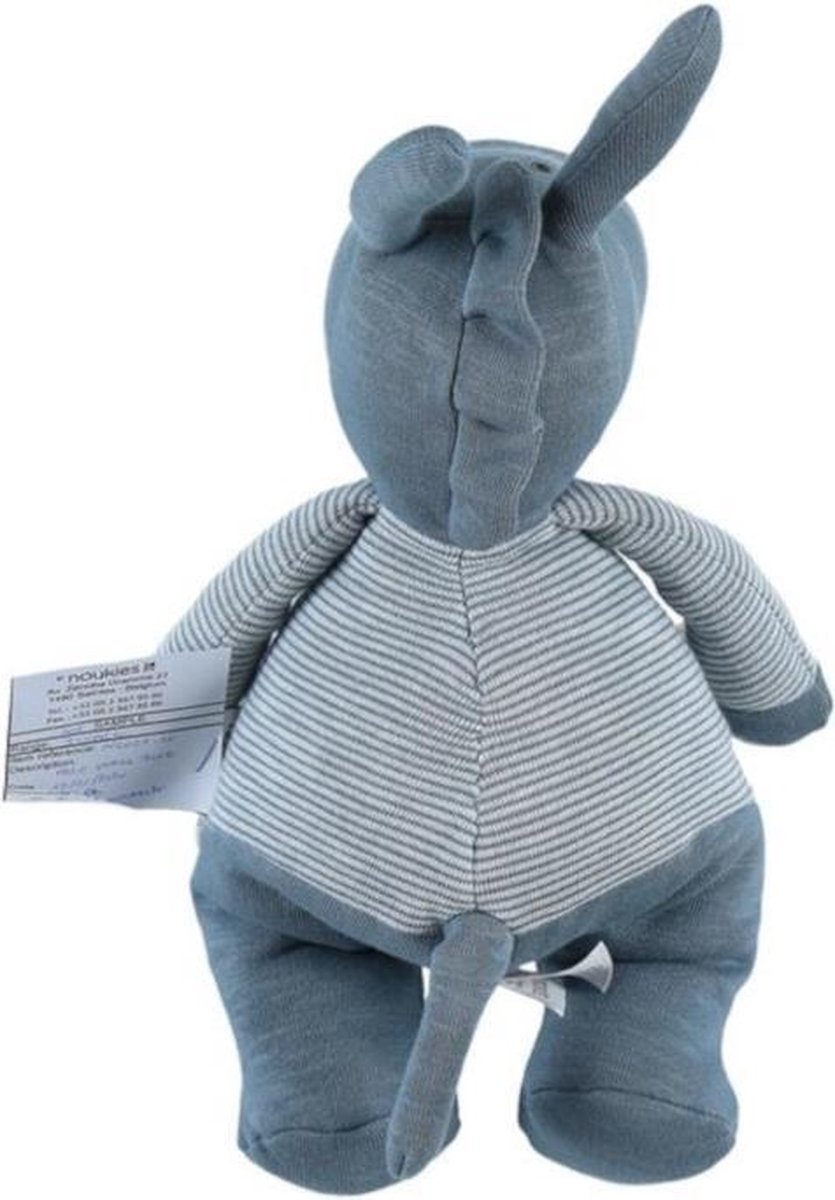 Doudou Paco en coton bio, bleu