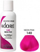 Adore Shining Semi Permanent Hair Color |Adore 140 Neon Pink| Haaverf
