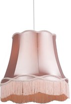 QAZQA Granny - Retro Hanglamp - 1 lichts - Ø 450 mm - Roze - Woonkamer | Slaapkamer | Keuken