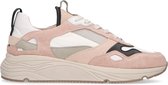 Sacha - Dames - Lichtroze suède sneakers met zwarte details - Maat 36