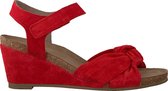 Ca'Shott 23073 Sandalen - Met Sleehak - Dames - Rood - Maat 38