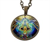 Gelukshanger Chakra Engel incl. ketting