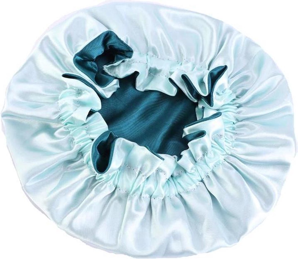 Groene Satijnen Slaapmuts voor Kinderen van 37 jaar / Kinder Hair