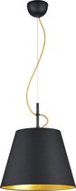 LED Hanglamp - Torna Andra - E27 Fitting - Rond - Mat Zwart - Aluminium