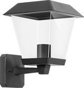 LED Tuinverlichting - Buitenlamp Nostalgisch - Igia Nosta Up - E27 Fitting - Mat Zwart - Aluminium
