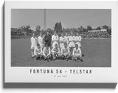 Walljar - Fortuna 54 - Telstar '67 - Zwart wit poster met lijst