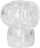 EasyToys Wand Collection ‚Äì Transparant Masturbator Opzetstuk - Vibo's - Vibrator Opzetstukken - Transparant - Discreet verpakt en bezorgd