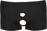 Open Heren Boxer - Heren Lingerie - Medium - Slips & Boxershorts - Zwart - Discreet verpakt en bezorgd
