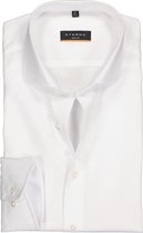 ETERNA slim fit overhemd - poplin heren overhemd - wit - Strijkvrij - Boordmaat: 38