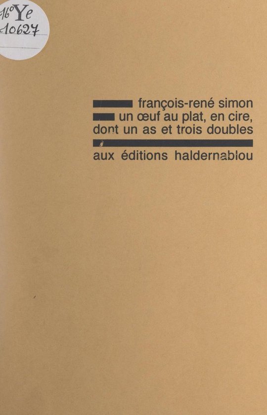 Un œuf au plat, en cire, dont un as et trois doubles - cover