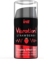 Vibration! Strawberry Tintelende Gel - Drogisterij - Stimulerende gel - Rood - Discreet verpakt en bezorgd