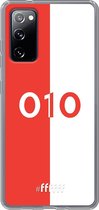 6F hoesje - geschikt voor Samsung Galaxy S20 FE - Transparant TPU Case - Feyenoord - 010 #ffffff