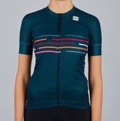 Sportful Short Sleeve Fietsshirt Dames - Groen - Maat XL