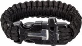 Highlander 4-in-1 Survivalarmband 23 Cm Nylon Zwart One-size