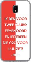 6F hoesje - geschikt voor Samsung Galaxy J5 (2017) -  Transparant TPU Case - Feyenoord - Quote #ffffff
