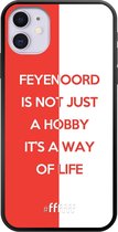 6F hoesje - geschikt voor iPhone 11 -  TPU Case - Feyenoord - Way of life #ffffff