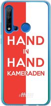6F hoesje - geschikt voor Huawei P20 Lite (2019) -  Transparant TPU Case - Feyenoord - Hand in hand, kameraden #ffffff