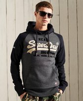 Superdry Heren Trui Vintage Logo Duo hoodie met raglanmouwen