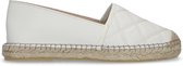 Manfield - Dames - Off white espadrilles met gestikt detail - Maat 39