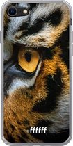 6F hoesje - geschikt voor iPhone 8 - Transparant TPU Case - Tiger #ffffff
