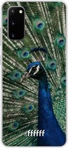 Samsung Galaxy S20 Hoesje Transparant TPU Case - Peacock #ffffff