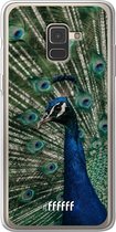 Samsung Galaxy A8 (2018) Hoesje Transparant TPU Case - Peacock #ffffff