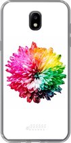 Samsung Galaxy J5 (2017) Hoesje Transparant TPU Case - Rainbow Pompon #ffffff