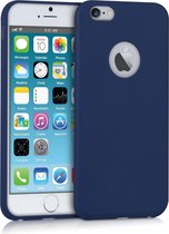 kwmobile telefoonhoesje voor Apple iPhone 6 / 6S - Hoesje voor smartphone - Back cover in mat donkerblauw