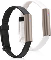 kwmobile 2x armband voor Misfit Ray - Bandjes voor fitnesstracker in zwart / wit