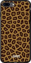 iPhone 7 Plus Hoesje TPU Case - Leopard Print #ffffff