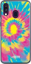 Samsung Galaxy A50 Hoesje Transparant TPU Case - Psychedelic Tie Dye #ffffff